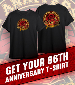 86th Sturgis Rally Official Tshirt, 2026