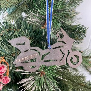 Touring Cross Country Motorcycle Christmas Ornament