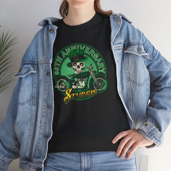 2025, 85th Annual Sturgis Motorcycle Rally Leprechaun Tshirt - Image 5