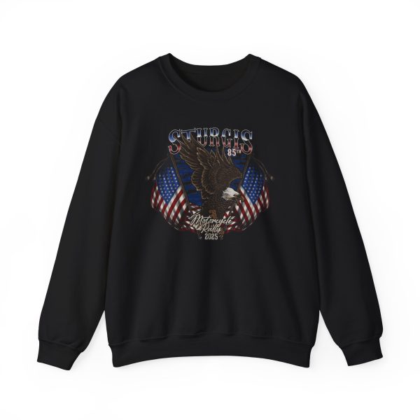 2025, 85th Annual Sturgis Motorcycle Rally, Eagle SweatShirt, Black Friday Special - Image 5