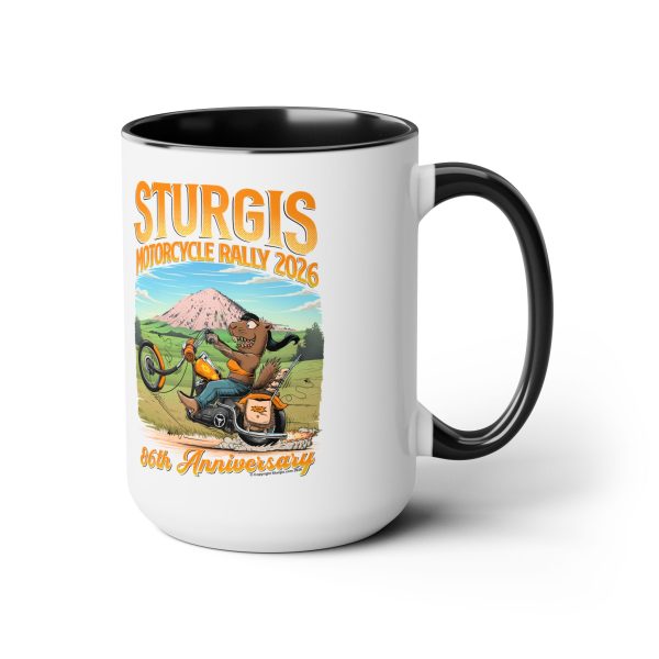 2026 Sturgis 86th Prairie Dog Fink, Two-Tone Coffee Mug, 15oz - Image 7