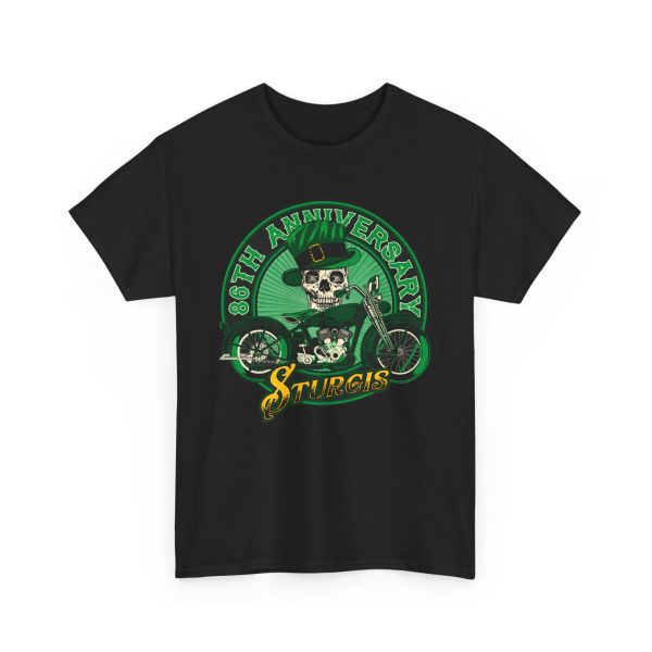 2026, 86th Annual Sturgis Motorcycle Rally Leprechaun Tshirt - Image 3