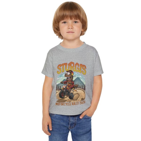 2026 Sturgis Motorcycle Rally Toddler T-Shirt, Prairie Dog Rat Fink, Bike Racer - Image 3