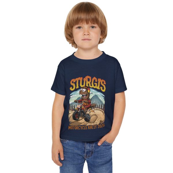2026 Black Hills Motorcycle Rally Toddler T-Shirt, Prairie Dog Rat Fink, Bike Racer - Image 7