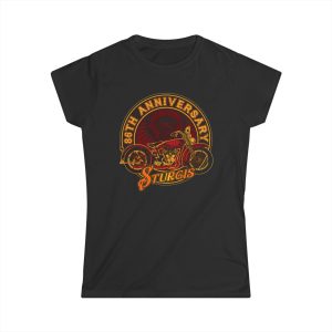 86th Anniversary Sturgis Motorcycle Rally T-Shirt, Official Sturgis.com , Women's Softstyle Tee