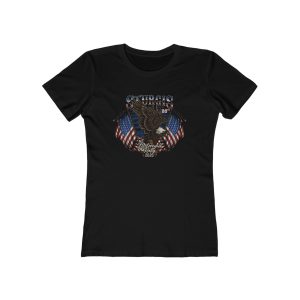2026 Sturgis Rally 86th Anniversary Eagle With Flag, the Boyfriend Tee for Women
