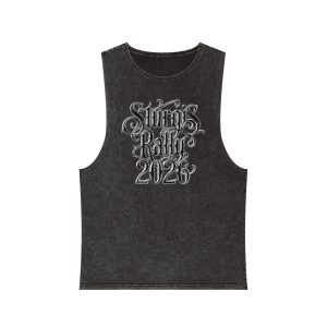 86th Anniversary Sturgis Motorcycle Rally T-Shirt, Class Act , Womens Stonewash Tank Top