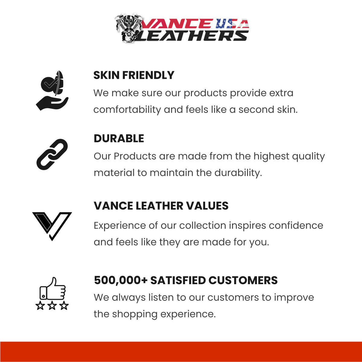 Vance Leather Mens Vincent Brown Waxed Premium Cowhide Motorcycle Leather Jacket - Image 7