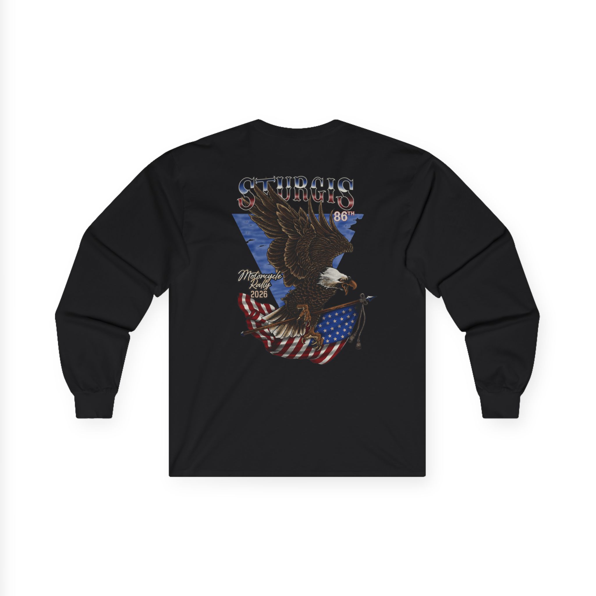 2026 Sturgis Rally 86th Anniversary, Faded Eagle, Long Sleeve Tee - Image 2