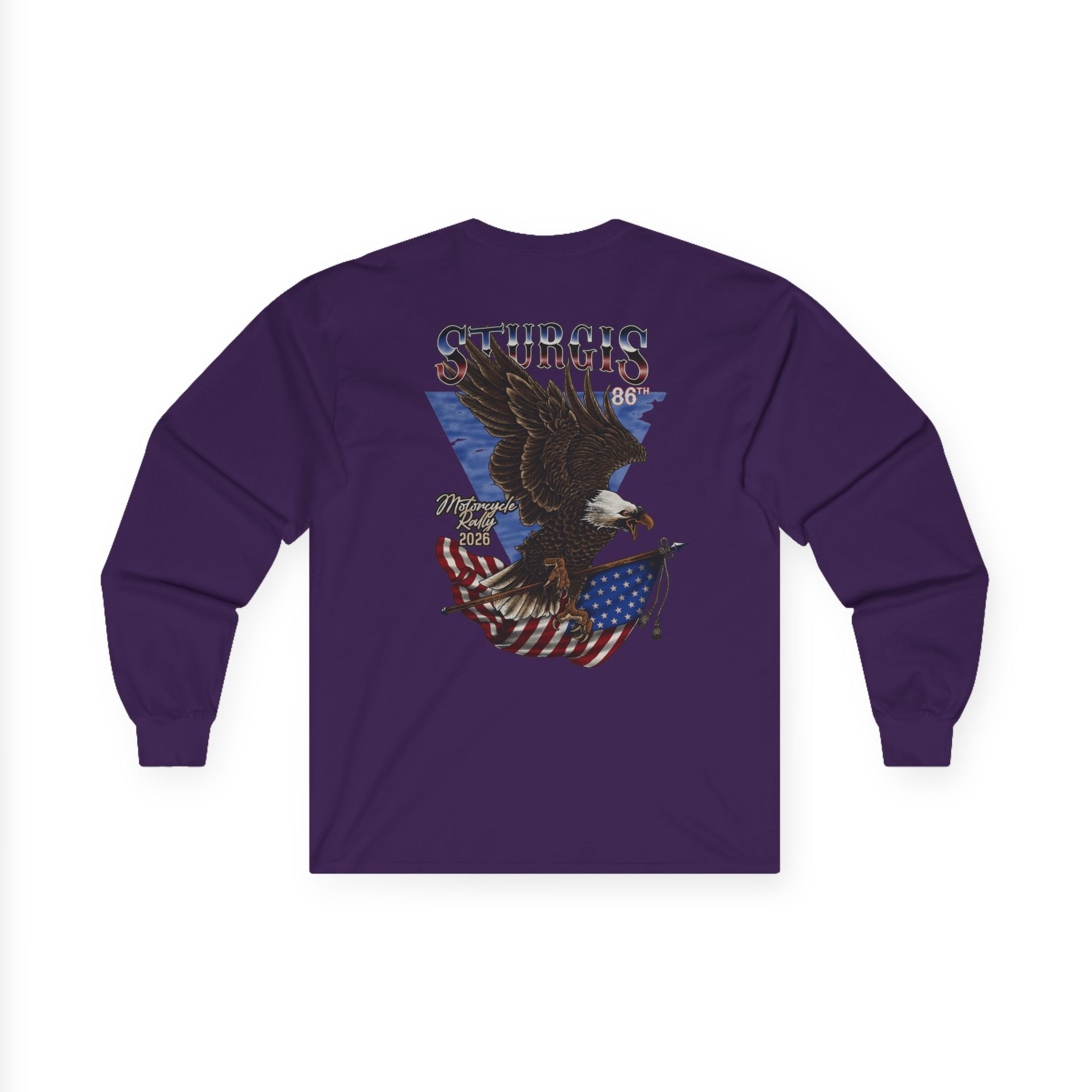2026 Sturgis Rally 86th Anniversary, Faded Eagle, Long Sleeve Tee - Image 6